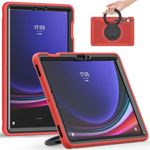 Samsung Galaxy Tab S7 S8 S9 S9 FE Shockproof Case Kids Stand Hybrid Ring Cover - Picture 3 of 24
