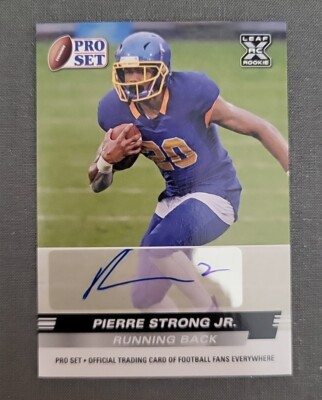 2022 Pierre Strong Jr  Leaf Pro Set #PSA-PSJ AUTO NFL Patriots RC