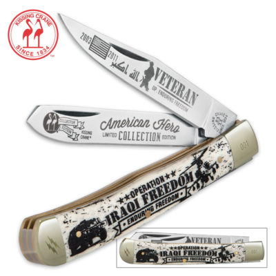 Kissing Crane Iraqi Freedom Trapper New KC5392 | eBay