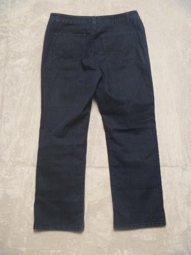 CROFT&BARROW Womens Jeans Size 14 Short Dark Blue Denim Inseam 28" - Picture 7 of 9