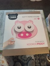 KooKooLoos Potty Training Accessory and Toliet Paper Holder, Piggy