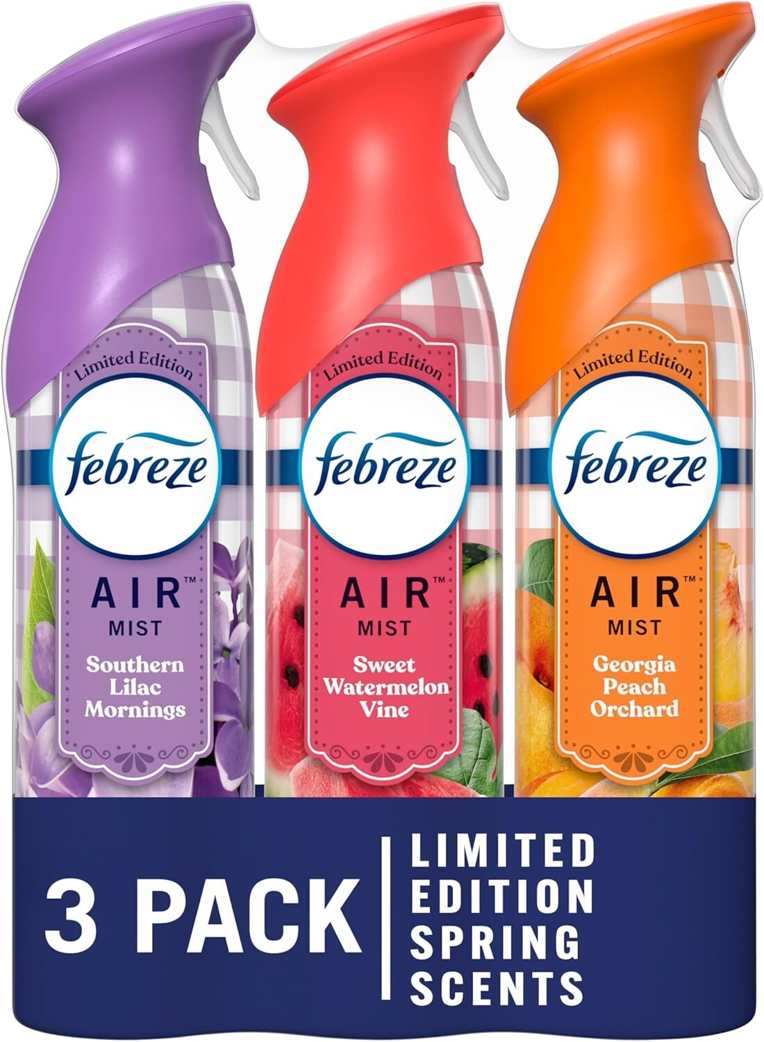 Febreze Air Mist Spray 8.8oz 3-Pack Eliminates Odors Instantly