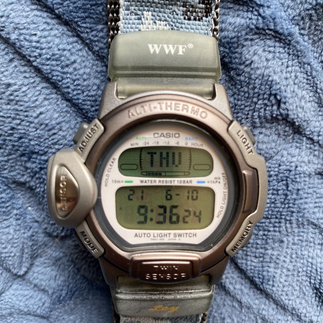 Casio Protrek Prl-20Wvj-1T Digital Quartz Men Pro Trek Wwf  