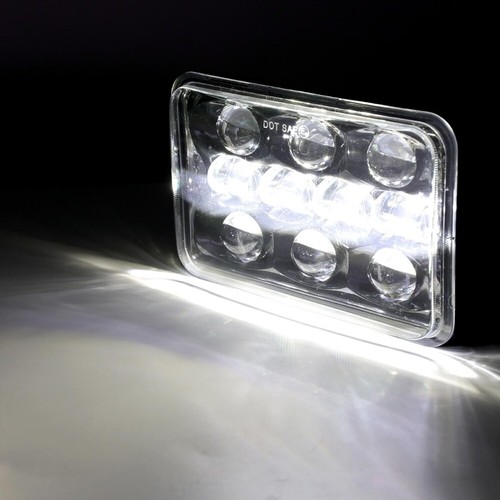 Par de faros LED 4x6" Hi-Lo negro lámpara sellada para Chevrolet Camaro 1983-1992 - Imagen 8 de 12