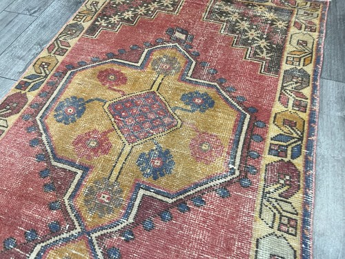 Runner Rug, Handmade Rug, Hallway Rug, Carpet, Woven Wool Rug, 3.5 x 8.5 ft - Picture 8 of 10