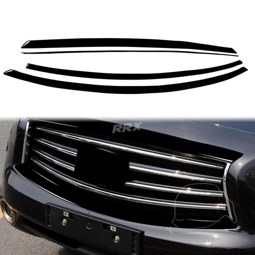 Cubierta de red de rejilla de coche negra para piano para Infiniti FX 2009-13 QX70 2014+ - Imagen 7 de 11