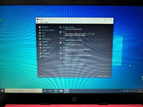 HP Laptop 14-dg0003nc (14"HD/ Intel N4000/ 4GB DDR4/ SSD 64GB/ Good Battery) - Picture 13 of 15