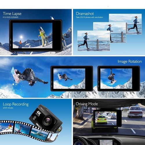 4K HD Sport Camera Action Camera Underwater Camera LCD Camcorder for Diving AUS - Picture 12 of 12