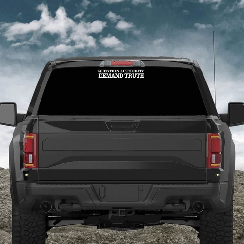 QUESTION AUTHORITY DEMAND TRUTH Vinyl Decal Simple Truth Collection - Picture 6 of 10
