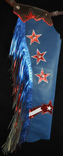 Custom Made Leather Chaps/New/Patriotic Shotgun Chaps/Made In USA