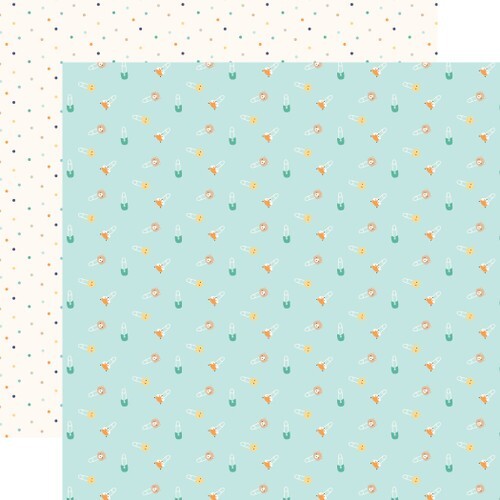 ECHO PARK COLLECTION KIT - HELLO BABY BOY - 12" X 12" - 12 SHEETS + STICKERS - Picture 12 of 14