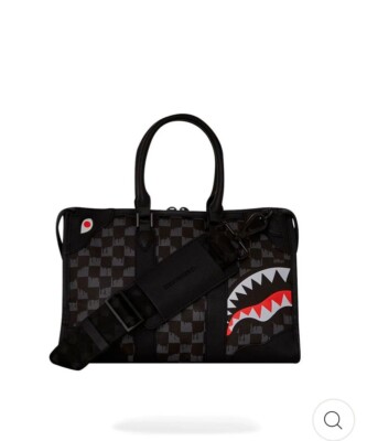 SPRAYGROUND DRIP CHECK SHARK MINI DUFFLE | eBay