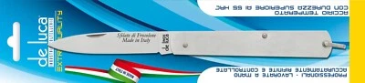 COLTELLO TASCABILE A PUNTA SFILATO DE LUCA DA 15 CM PIEGHEVOLE ACCIAIO TEMPERATO