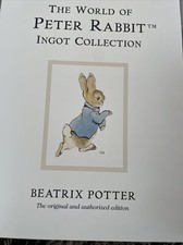 The World Of Peter Rabbit Silver Plated Ignot Limited Edition