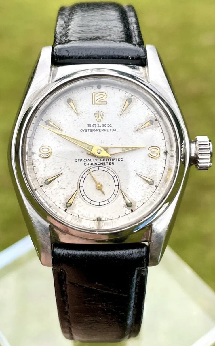 Rolex Oyster Perpetual Bubbleback 1940's Ref 2940 Rare