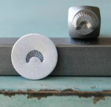 SUPPLY GUY 5mm Southwest Half Sun Metal Punch Design Stamp SGCH-74