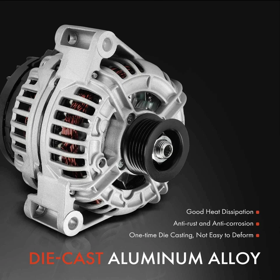 Alternador para Mercedes-Benz E320 2001-2003 V6 3.2L120A 12V CW polea de 6 ranuras Foto 4 de 4