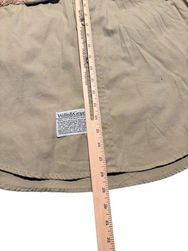 Willis Geiger Vintage Tan Convertible Fishing Safari Vest Jacket Mens Medium - Picture 12 of 18