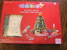 Creatology 2022 Christmas Holiday DIY 3 D TREE SCENE CRAFT KIT For Ages 8  NIB 