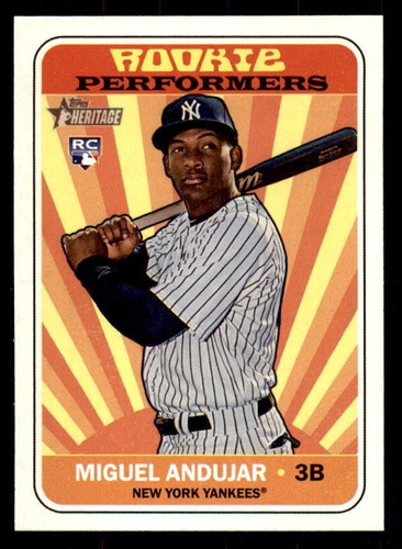 2018 Topps Heritage High Number #RPMA Miguel Andujar Rookie Performers (r 34349) - Picture 1 of 2