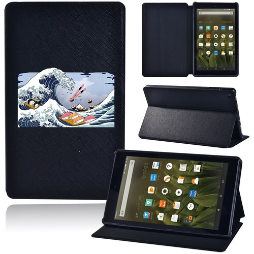 PU Leather tablet Stand Cover Case For Amazon Fire 7/HD 8 10/HD 8/10 plus +Pen - Picture 26 of 41
