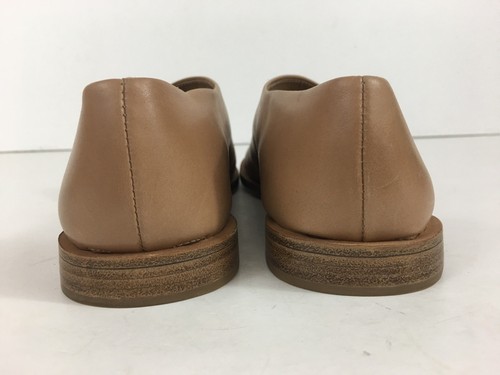 VINCE TABITHA LEATHER HALF D'ORSAY OPEN TOE FLAT BROWN SIZE US 5M/EU 35 $250 - Picture 6 of 12