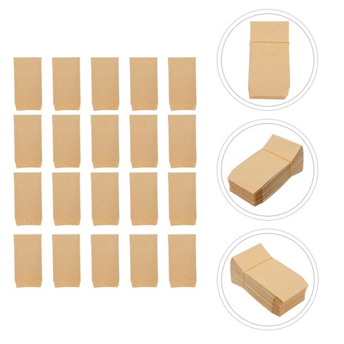 100 Pcs Kraft Paper Bags Saatbeutel Kleine Umschläge Mini Braune Papiertüten