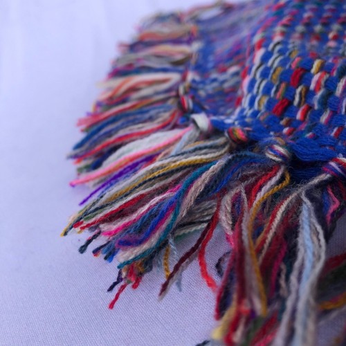 Cashmere Blanket "Shambhu (शम्बु)" Handmade From Nepal, Quilt, Plaid, Non-Profit - Picture 9 of 24