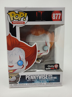 Pennywise w/ Glow Bug 877 It Chapter Two Funko Pop! Movies Figure - Damaged Box