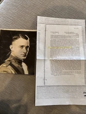 WWI Photo NAMED Captain 91st Infantry Division 363rd Regiment Service Cross