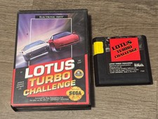Lotus Turbo Challenge Game + Case Cleaned & Tested Authentic