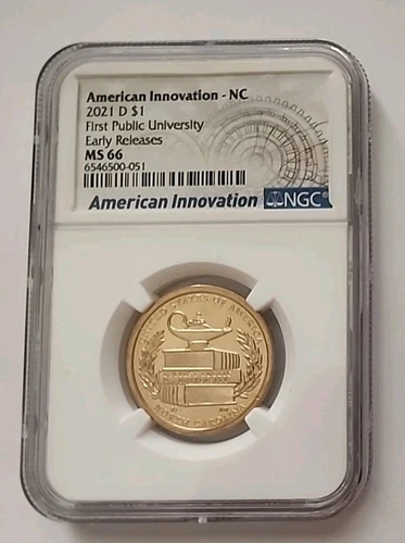2021-D NGC MS66 AI-NC First Public University Innovation Dollar Early Releases