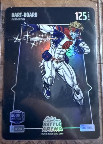 2026 Bo Jackson Battle Arena Dart-Board Jaxson Dart Steel Battlefoil