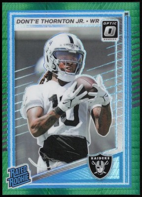 2025 Donruss Optic #279 Dont'e Thornton Jr. Green Hyper