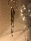 Handmade Glass Icicle Christmas Ornament — photo 2