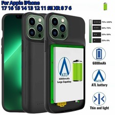 Battery Charger Case Power Bank For iPhone 17 16 15 14 13 12 11 X Charging Cover