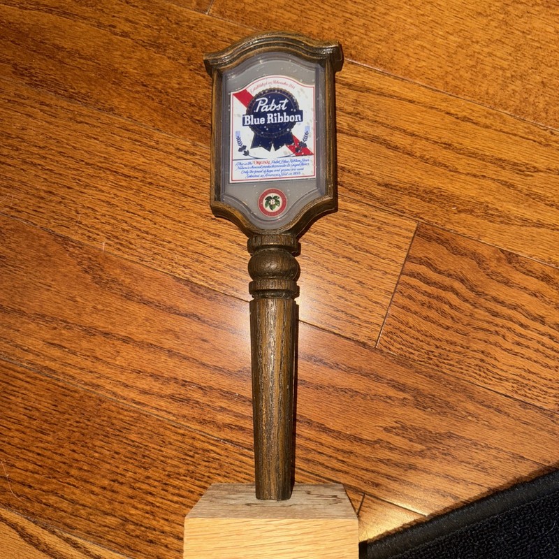 RARE🇺🇸1960s-70s VINTAGE PABST  BLUE  RIBBON🍺BEER TAPPER HANDLE👀LQQK👀