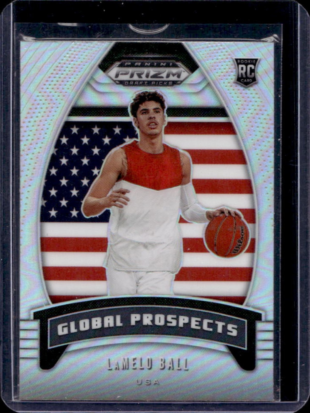 2020-21 Panini Prizm Draft Picks Collegiate LaMelo Ball RC Silver Rookie #98