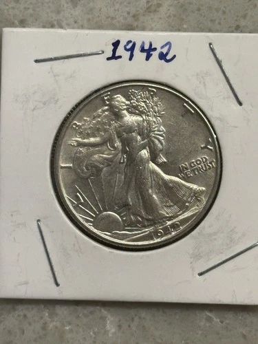 1942-S AU WALKING LIBERTY HALF DOLLAR ~ SILVER NOW AT RECORD HIGHS