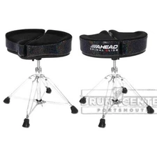 Ahead Spinal-G 4-Leg Saddle Drum Throne Black Sparkle