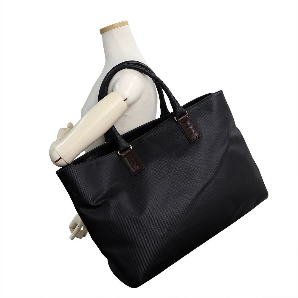 BOTTEGA VENETA 222499 Intrecciato Marco Polo PVC & Leather, Black Tote thumbnail 8