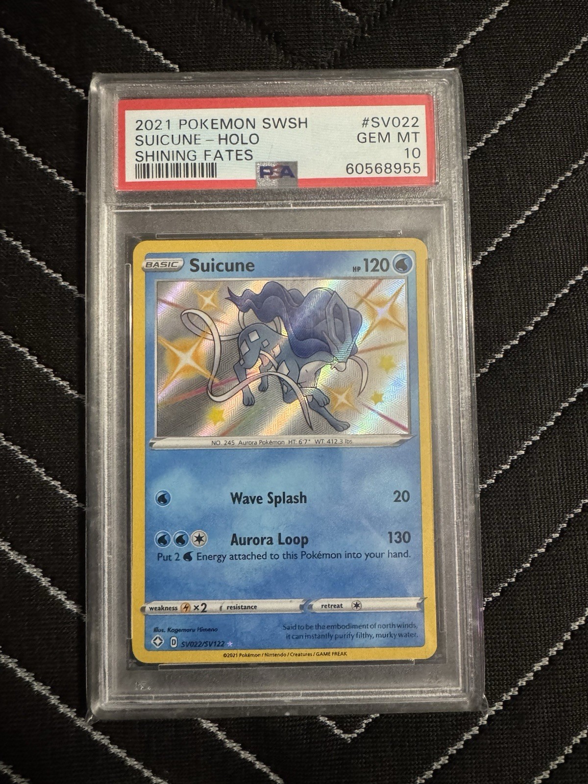 Pokémon TCG Suicune Holo Rare Shining Fates Baby Shiny Vault SV022/SV122