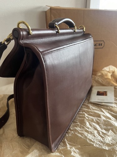 Pristine COACH Beekman Mahogany Leather Vintage Briefcase Messenger Bag 5266 - Picture 3 of 23