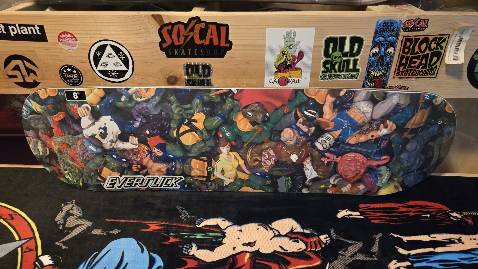 Santa Cruz Everslick Skateboard Deck Teenage Mutant Ninja Tu