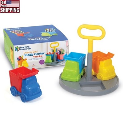 Kids Art Supply Storage Caddy Trucks Playroom Classroom Organizer 5 Pieces Age 3