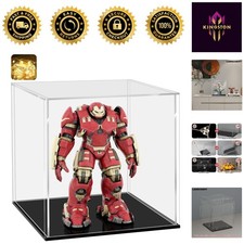 Showcase Your Treasures: 4x4 Acrylic Display Case with Integrated LED Lighting