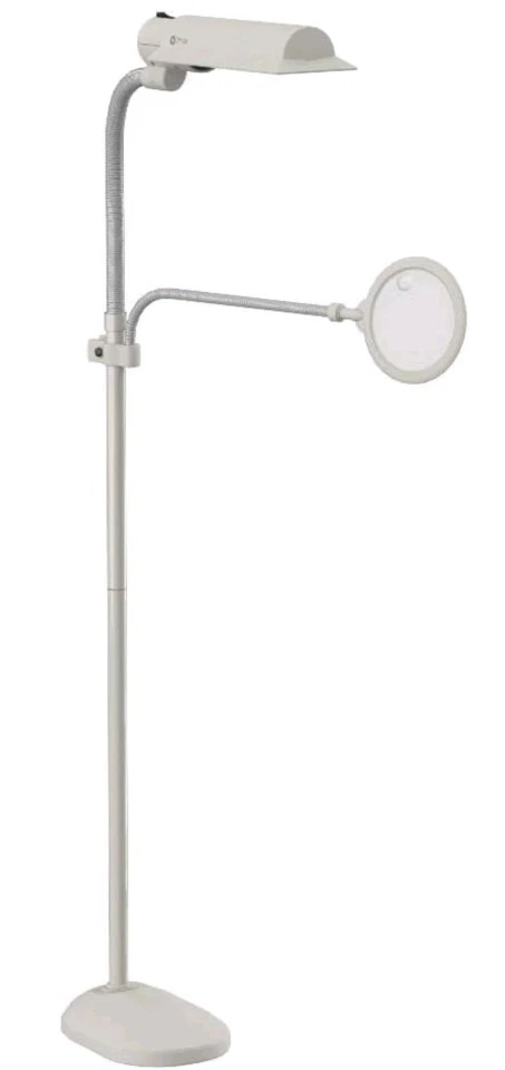 Ottlite 18w EasyView 立式落地灯,3x 放大镜附件,工匠 — 第 4/4 张图片