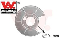 VAN Wezel 0646373 Spritzblech FüR Bremsscheibe FüR BMW