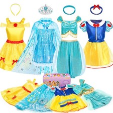 Princess Dress Up for Girls Dress Up Clothes for Girls 3-6, Role Play Princes...
