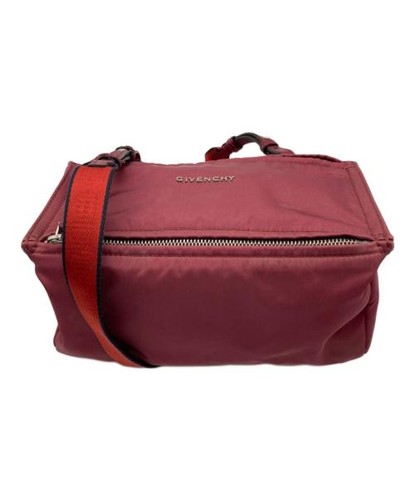 GIVENCHY                    Pandora nylon mini shoulder bag Bordeaux